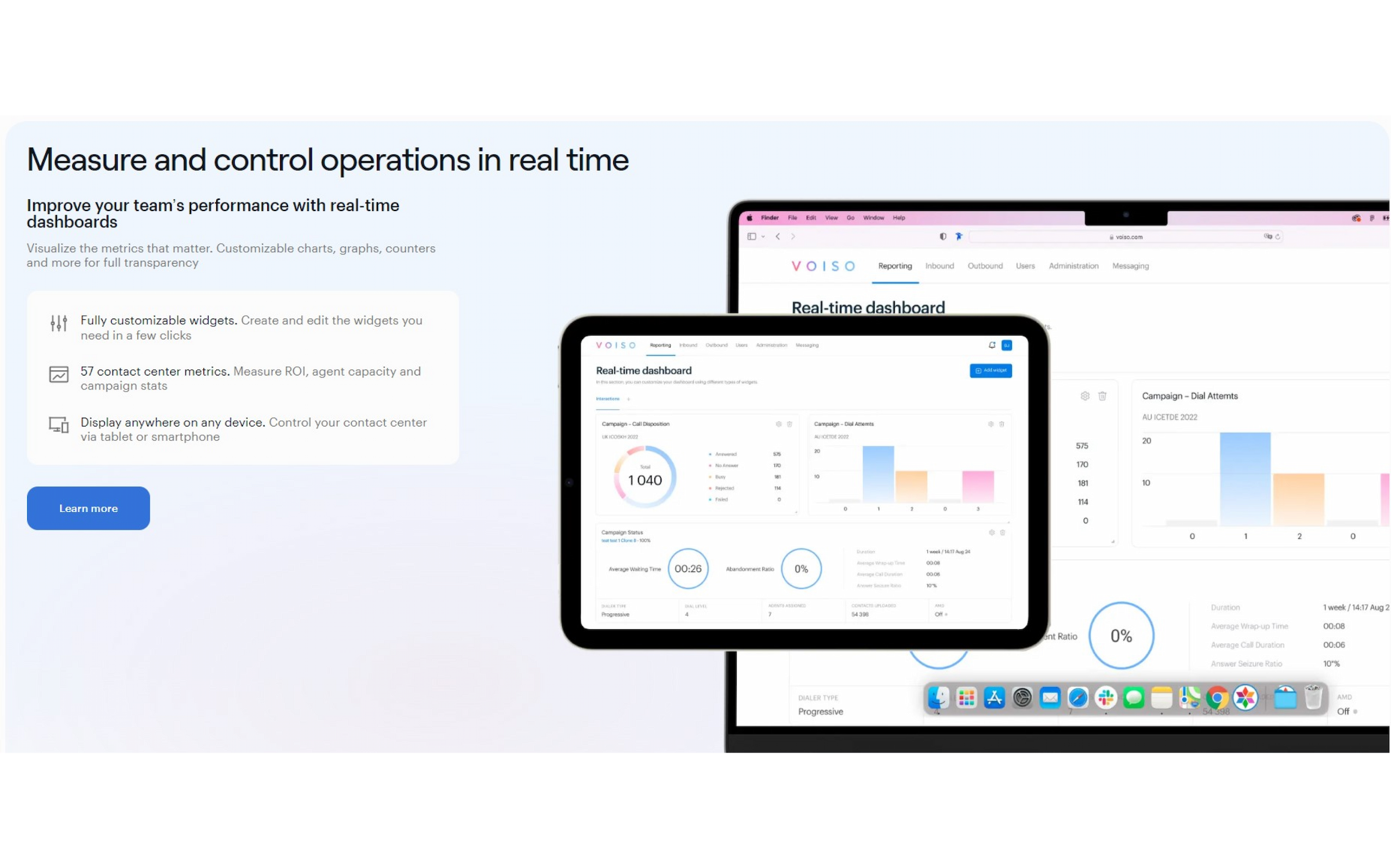 Real-time dashboards